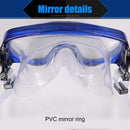 Swimming Glasses Adults Women Men Outdoor Snorkeling Diving Goggles (Blue)