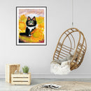 5D Sunflower Cat Mosaic Diamond Painting Drawing Full Round Drill DIY Art Craft