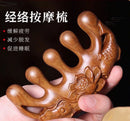 Carving Sandalwood Massage Comb Meridians Comb Health Hair Therapy Wooden Comb