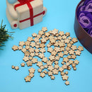 100pcs Mix Size Wood Plum Blossoms Flower Button DIY Sewing Scrapbook Decor