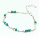 Imitation Turquoise Bead Anklet Mother's Day Gift R0E2