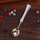 Sealing Wax Spoon Wood Handle Envelope Wax Seal Fire Paint Stamp Scoop (D) Newly