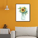 Sunflower DIY Oil Painting By Numbers Kits Acrylic Canvas Wall Art Picture