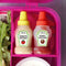 2Pcs / Set 25Ml Mini Tomato Ketchup Bottle Portable Salad Containers Sauce B1F5