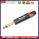 Microphone Plug 6.35mm Mono Male Plug Assembly Wire Connector for Audio Speak