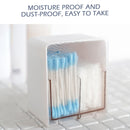 Cotton Swabs Qtips Storage Organizer 2 Grids Separate Holder Box (White) Newly