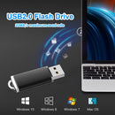 CW10029 High Speed USB 2.0 Flash Drive Clear Cap Thumb Drive (64MB Black)