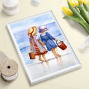 Little Girl 5D DIY Diamond Painting Full Round Drill Mosaic Rhinestones Dra