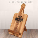 Kitchen Wooden Cookbook Holder Recipe Book Stand Tablet Mom Display Gifts S2I1