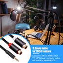 3.5mm Male to 2RCA Female Jack Stereo AUX Audio Cable for DVD Player Amplifier