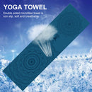 Portable Double Layer Printed Yoga Towel Quick Drying Pilates Towels (B) Newly