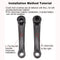 E-Bike Cranks Arm Electric Bicycle Crankset Motorbike Scooter Pedals Bracket