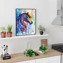 Painted Horse Diamond Painting Full Drill Square Rhinestone Embroidery Handwork