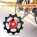 Bicycle Rear Derailleur Wheel Ceramic CNC Road Bike Guide Roller (Black)