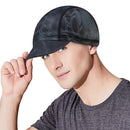 Sunshade Cycling Cap Elastic Outdoor Running Breathable Brim Hat (Black)