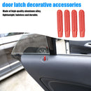 4pcs Aluminum Alloy Door Lock Knobs for Mercedes Benz A B GLA CLA (Red) Newly