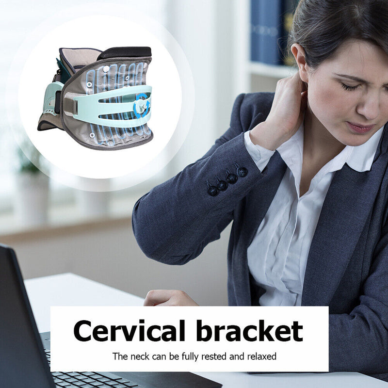 Adjustable Neck Support Traction Tool Cervical Spine Fixation Bracket for Unisex