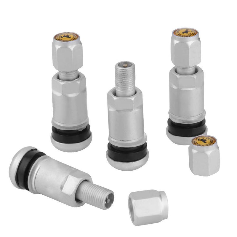 Ecotrump 4pcs Universal Metal Car Motorcycle Tubeless Wheel Tire Valve Cap
