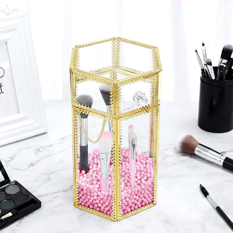 300g Fillings Pearls Beads Makeup Brush Bucket Cosmetics Storage Box Decorations