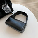 Fashion Simple Women PU Leather Clutch Bag Solid Color Ladies Cylinder Handbags