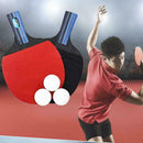 2 Professional Table Tennis Racket Long Paddle Pong + Sets Bat 40mm 3 Balls C9B7