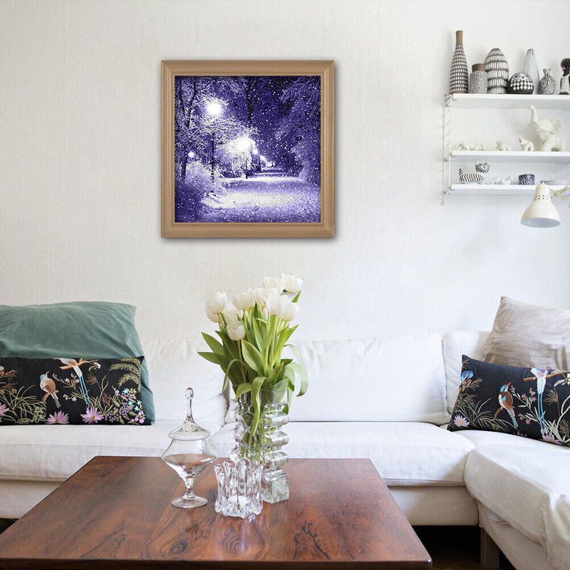 5D DIY Full Drill Diamond Painting Snowing Cross Stitch Embroidery Craft Gift