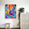 Abstract Wine Bottle Colouring Oil Canvas DIY Hand Painted Paint By Numbers