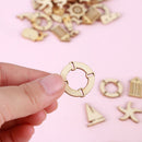Mixed Lighthouse Wooden Craft Sailboat Dolphin Scrapbooking Whale Shape