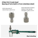 1/4 inch Quick Disconnect Adapter Fitting Kit Male + Female for Pressure Washer