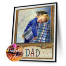5D DIY Diamond Painting Father s Day Full Round Drill Crafts Mosaic Rhineston