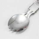 Folding Portable Camping Spoon Fork Outdoor Hiking Picnic Cutlery Tableware
