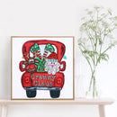 5D DIY Diamond Art Santa Car Partial Special Drill Picture of Rhinestone