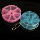 Portable Organizer Pill Round Box 7 Slot Health Pill Box Case Medicine Drug