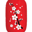 25cm Plum Blossom Lantern Lamp Chinese Long Shaped Cloth Lampion (A)