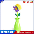 Long Handle Pot Brush Flower Dishwashing Cleaning Kitchen Brushing (Green)
