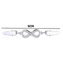 Cardigan Collar Clip Simple Number 8 Women Men Sweater Pin Alloy Jewelry Gift