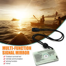 Multifunction Survival Marine Kayak Emergency Rescue Signal Mirror Outdoor