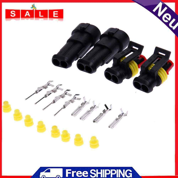 10 Sets Kit Gasket Waterproof Male for Automobiles IP65 Male Plug Aut