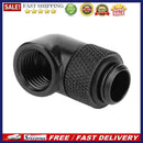 G1/4 Thread 90 Degree Fitting Adapter Rotary Water Cooled Connector(Black)