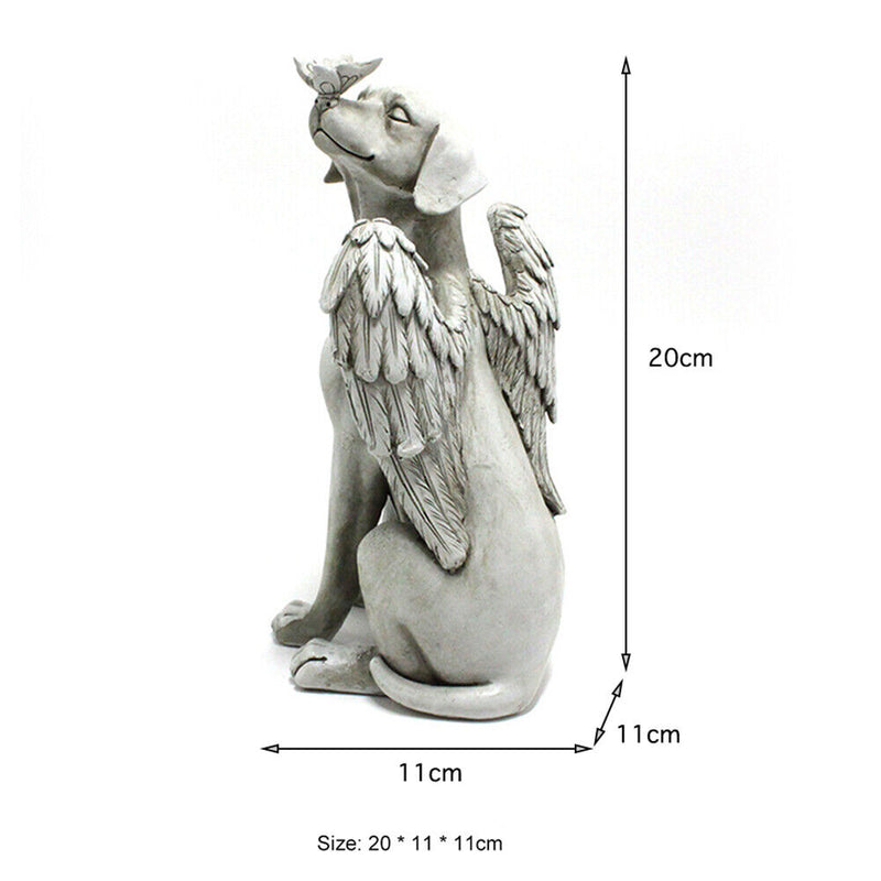 Angel Dog Garden Statue Gift Home Outdoor Decoration Courtyard Accessories Newly