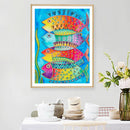 Partial Special Diamond Painting DIY Kit 4 Undersea Fish Rhinestone Picture