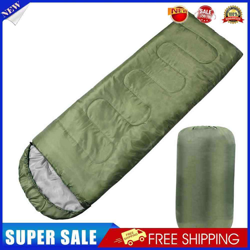 #A Camping Sleeping Bag Ultralight 4 Season Warm Backpacking Hooded Sleeping Bag