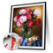 Flower Oil Paint By Numbers Kit DIY Acrylic Painting on Canvas Drawing Picture