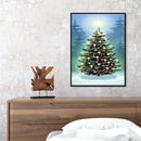 Christmas Frameless Picture Oil Paint By Numbers Hand Painted Picture for Hom