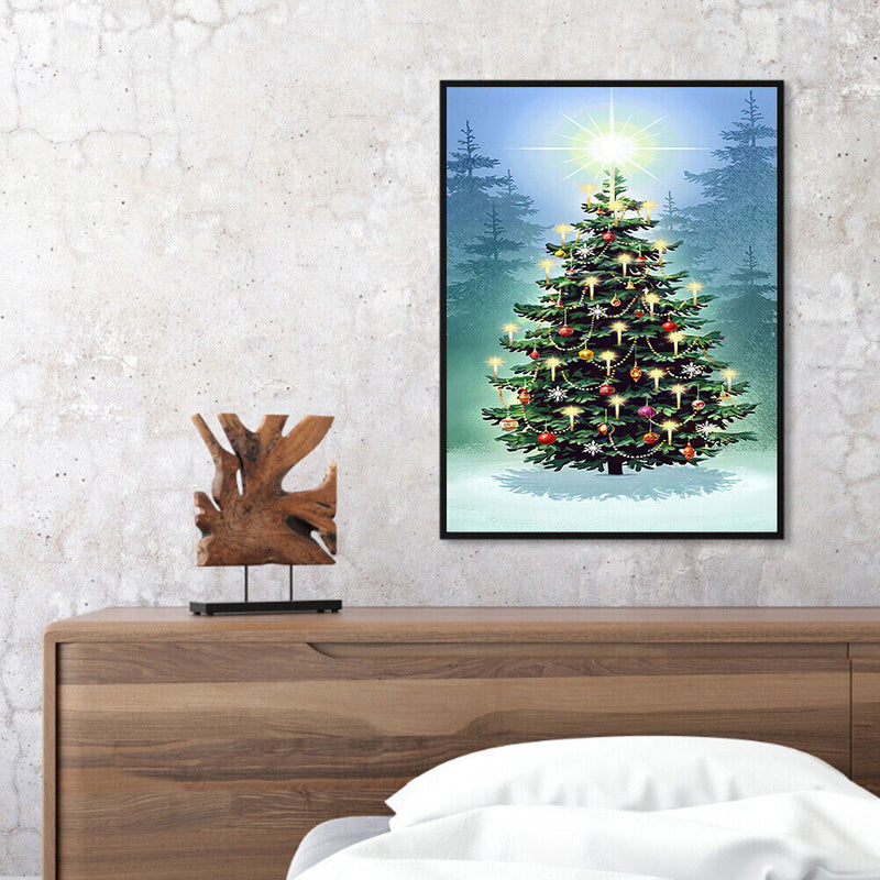 Christmas Frameless Picture Oil Paint By Numbers Hand Painted Picture for Hom