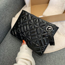 Women Fashion PU Leather Solid Color Clutch Business Female Large Satchel Bag