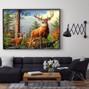 Full Embroidery Kit Forest Elk 11CT Stamped Needlework Home Room Decoration