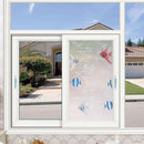 45x100cm Tropical Fish PVC Glass Window Film Stickers Shading Home Decor Newly