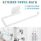 Paper Towel Holder Wall Mounted Hooks Kitchen Storage Organizer Gadget Set`
