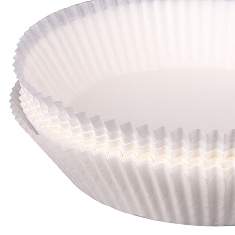 50pcs Air Fryer Steamer Liners Kitchen Round Baking Air Fryer Paper Pad Mats